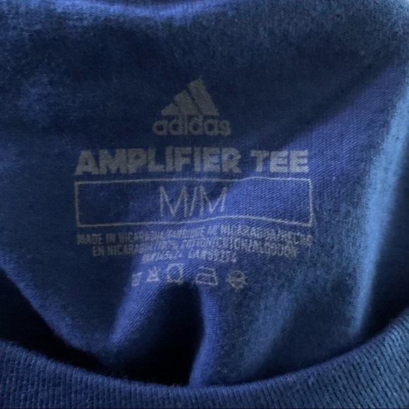Adidas New With Tags Mens Blue Basic BOS Tee Size Medium - Picture 3 of 4